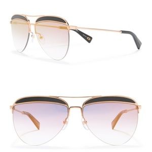 NWT Marc Jacobs 61mm Aviator Sunglasses 0807-FQ